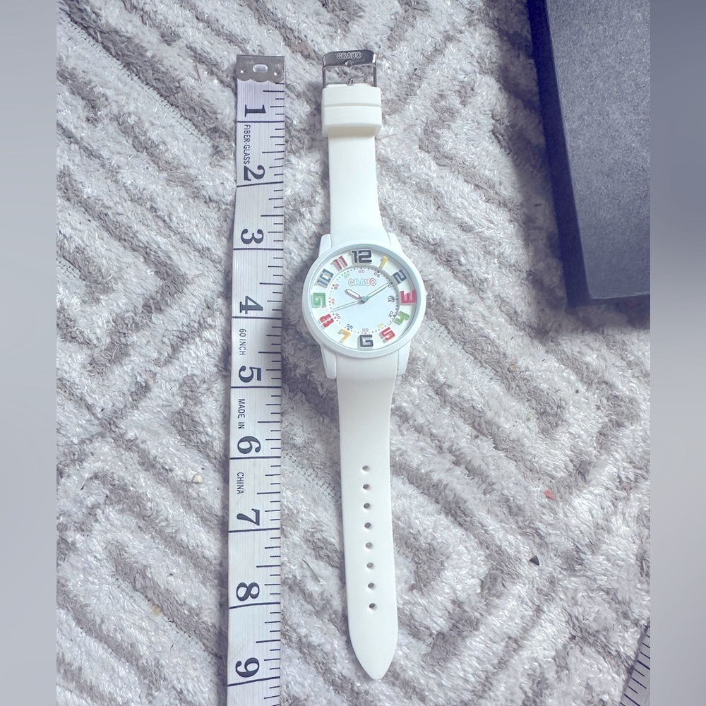 Crayo Women's CR2001 Festival White Silicone Watch - Picture 2 of 10